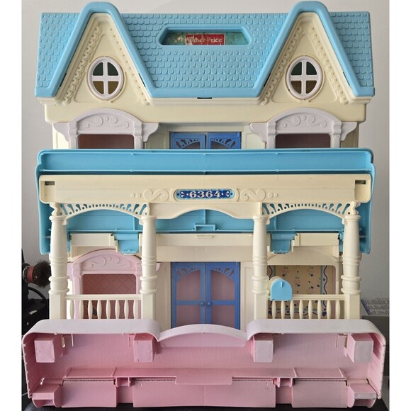 Vintage 1993 Fisher Price Loving Family Dream Folding Dollhouse USA - Picture 1 of 16